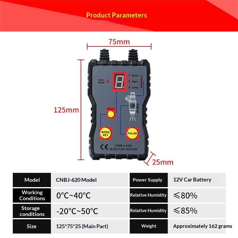 Fuel Injector Tester - Портативный тестер автомобильных топливных форсунок с