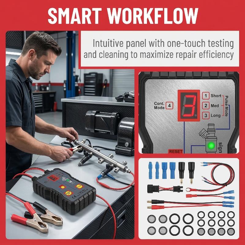 Fuel Injector Tester - Набор для тестирования и очистки топливных